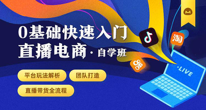 （1435期）0基础快速入门直播电商课程：直播平台玩法解析-团队打造-带货全流程等环节