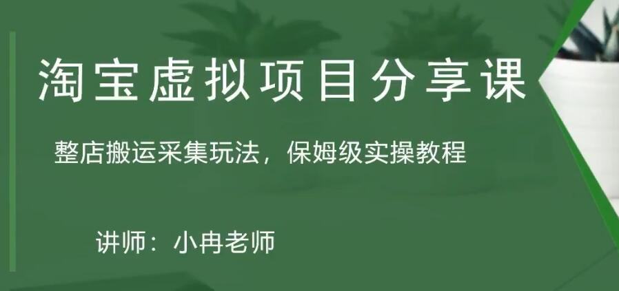 （5090期）淘宝虚拟整店搬运采集玩法分享课：整店搬运采集玩法，保姆级实操教程