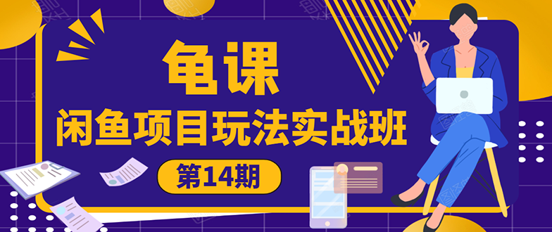 （1479期）龟课《闲鱼项目玩法实战班第14期》批量细节玩法，一个月收益几万