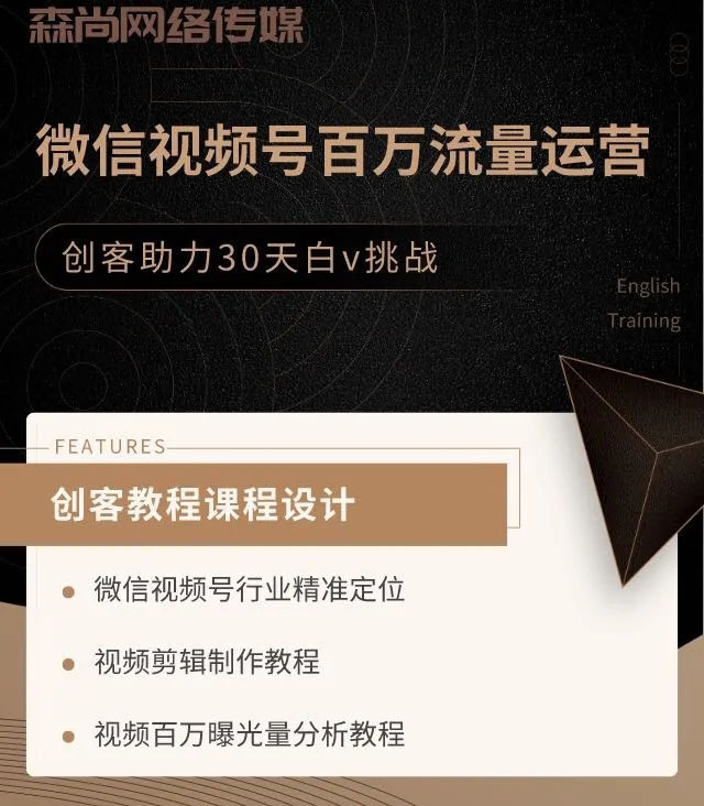 （1520期）微信视频号百万流量运营：行业定位+视频剪辑制作+视频百万曝光量分析