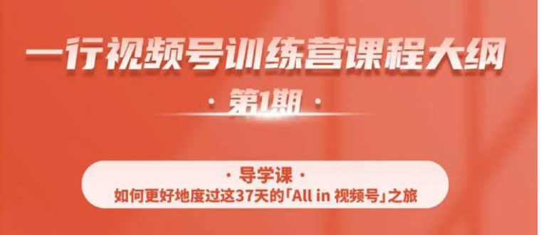 （1509期）视频号特训营，从零启动视频号30天，全营变现5.5万元【价值799元】无水印