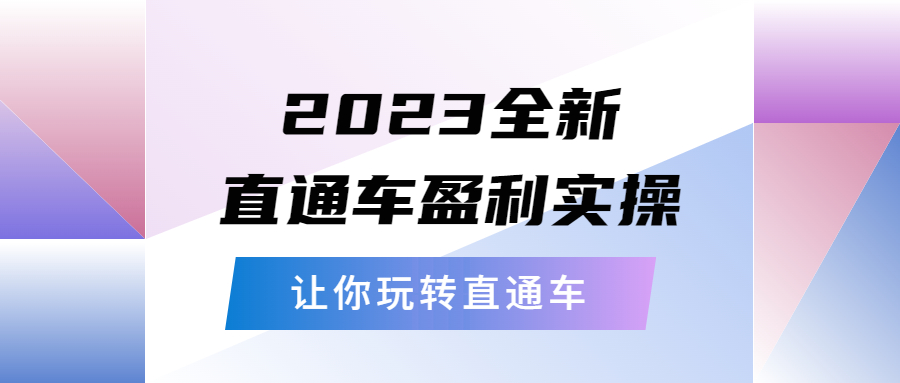 （5714期）2023全新直通车·盈利实操：从底层，策略到搭建，让你玩转直通车