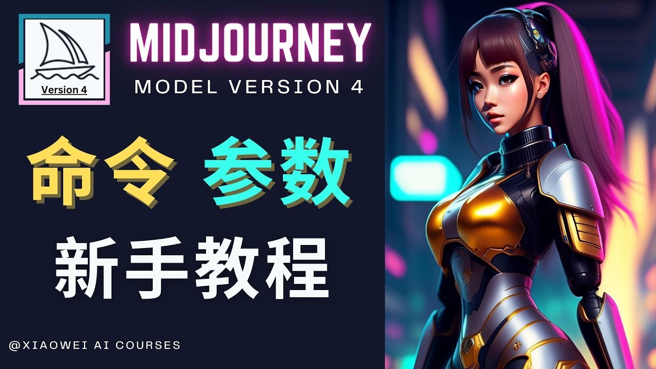 （4873期）Midjourney新手入门教程，轻松创作顶级图像，命令参数-新手教程