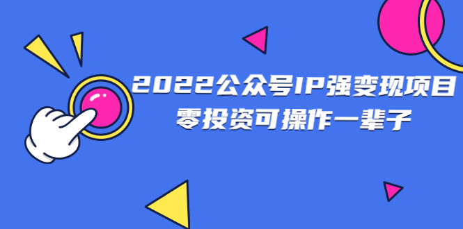 （2460期）2022公众号IP强变现项目，零投资可操作一辈子